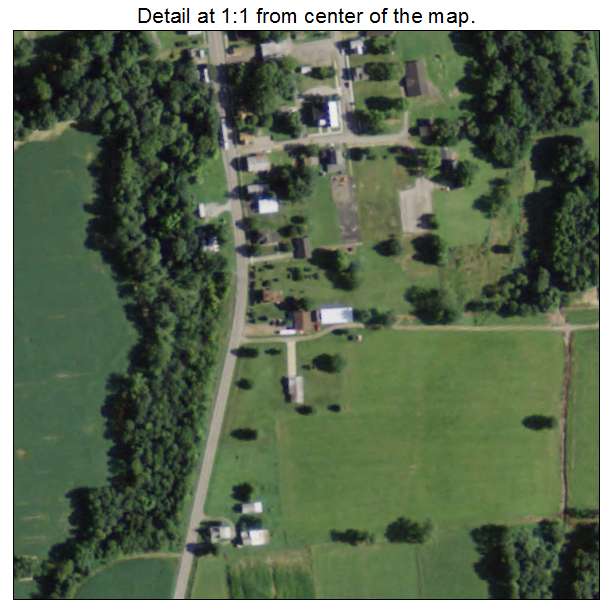 Burbank, Ohio aerial imagery detail