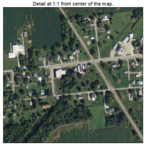 Burgoon, Ohio aerial imagery detail