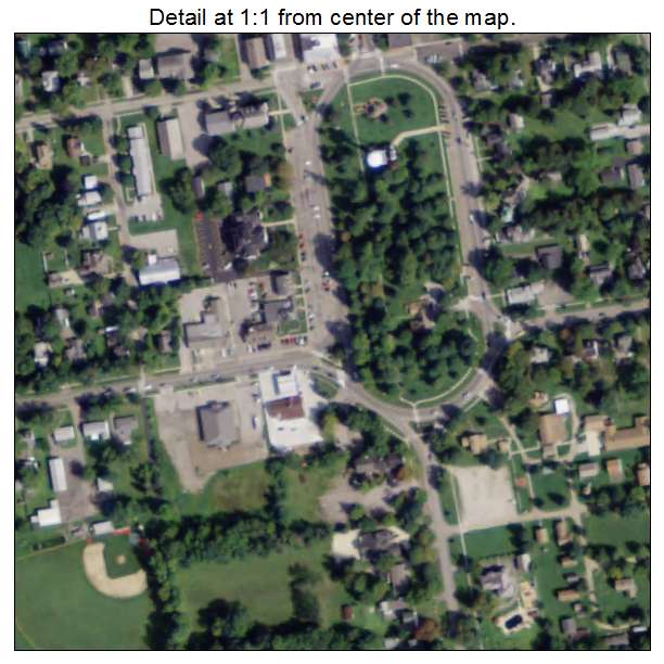 Burton, Ohio aerial imagery detail
