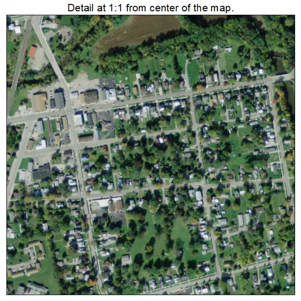 Cardington, Ohio aerial imagery detail