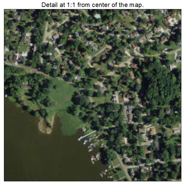 Chippewa Lake, Ohio aerial imagery detail