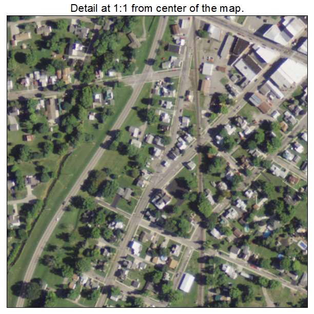Columbus Grove, Ohio aerial imagery detail
