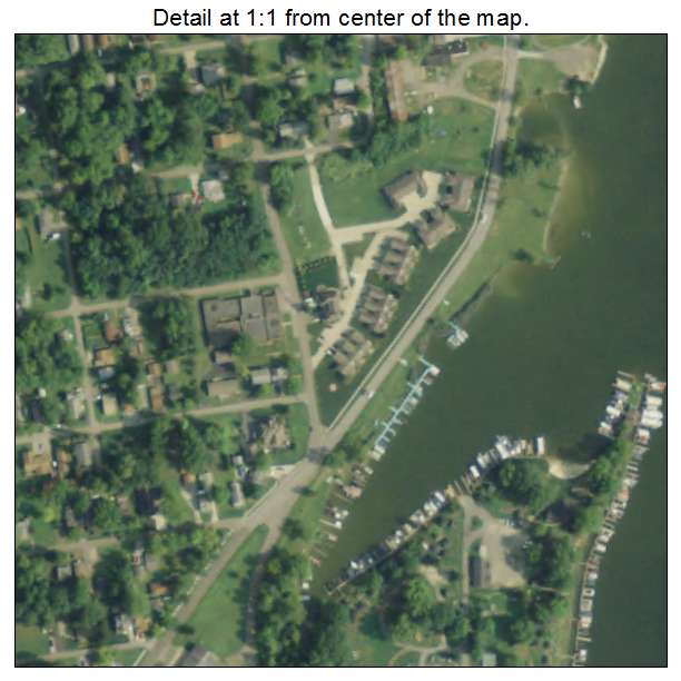 Craig Beach, Ohio aerial imagery detail