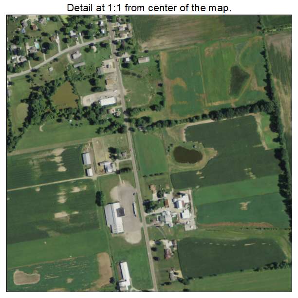 Creston, Ohio aerial imagery detail
