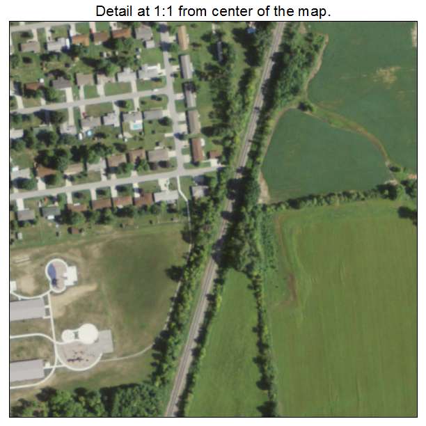 Cridersville, Ohio aerial imagery detail
