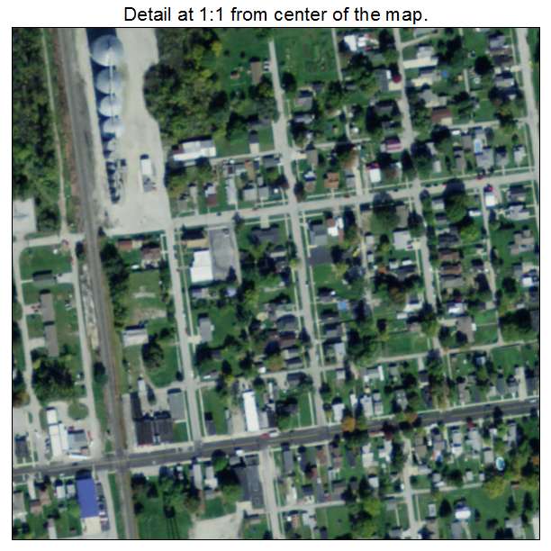 Cygnet, Ohio aerial imagery detail