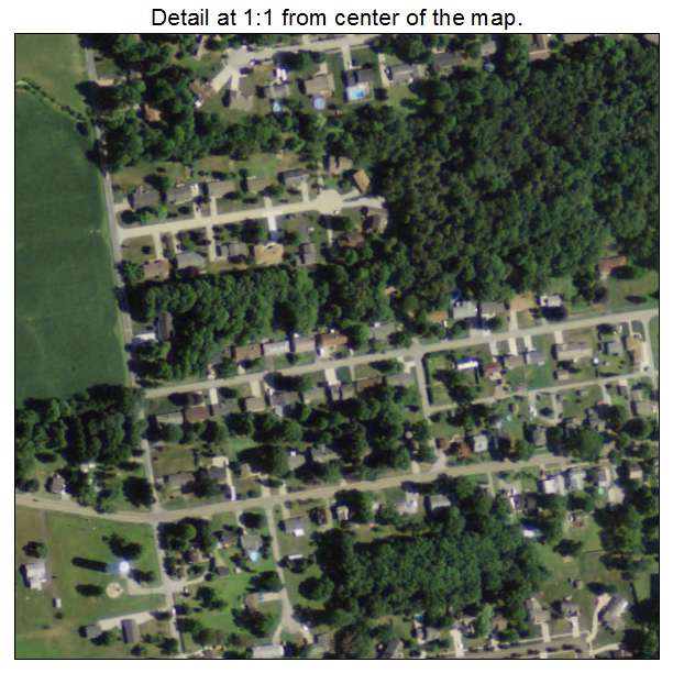 Dalton, Ohio aerial imagery detail