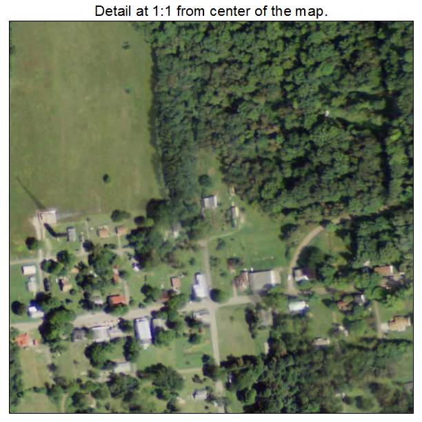 Deersville, Ohio aerial imagery detail