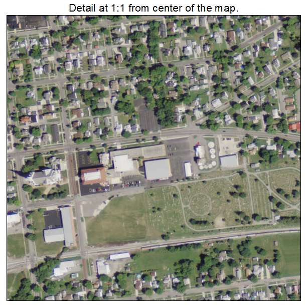 Delphos, Ohio aerial imagery detail