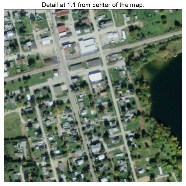 Dunkirk, Ohio aerial imagery detail