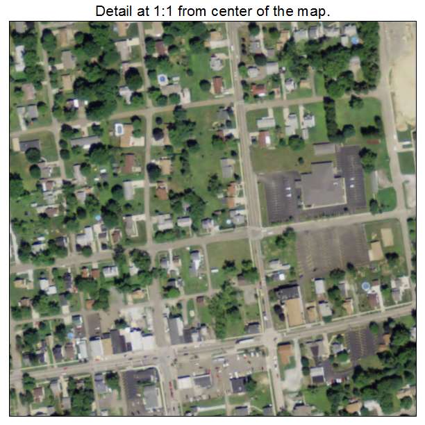 East Canton, Ohio aerial imagery detail