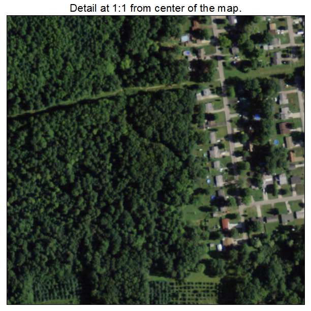 Eaton Estates, Ohio aerial imagery detail