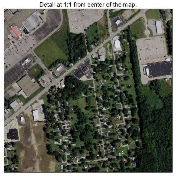 Edgewood, Ohio aerial imagery detail