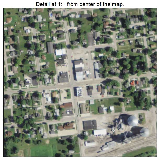 Edon, Ohio aerial imagery detail