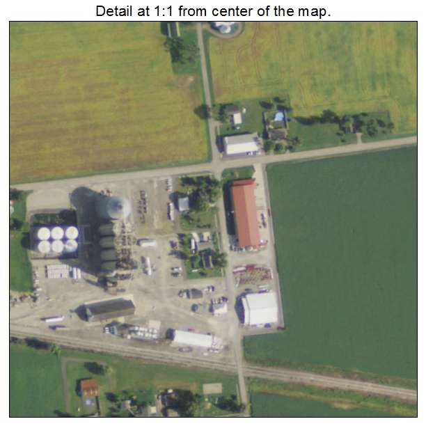 Elgin, Ohio aerial imagery detail