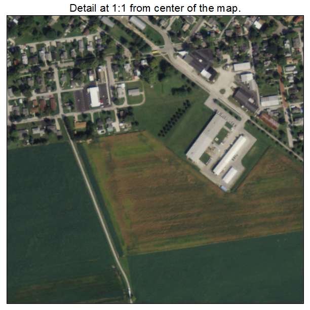 Elmore, Ohio aerial imagery detail
