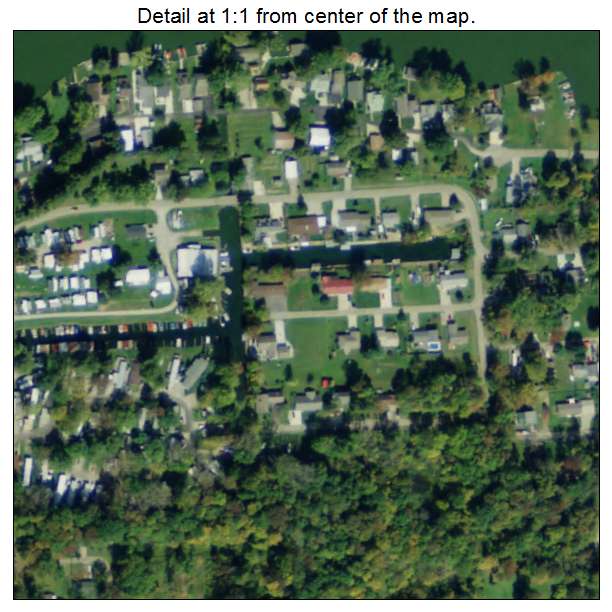 Fairfield Beach, Ohio aerial imagery detail