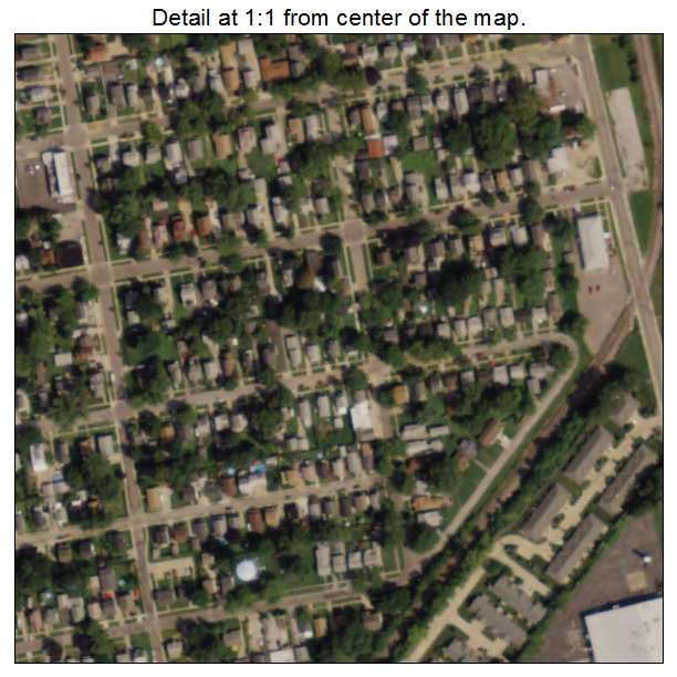 Fairport Harbor, Ohio aerial imagery detail