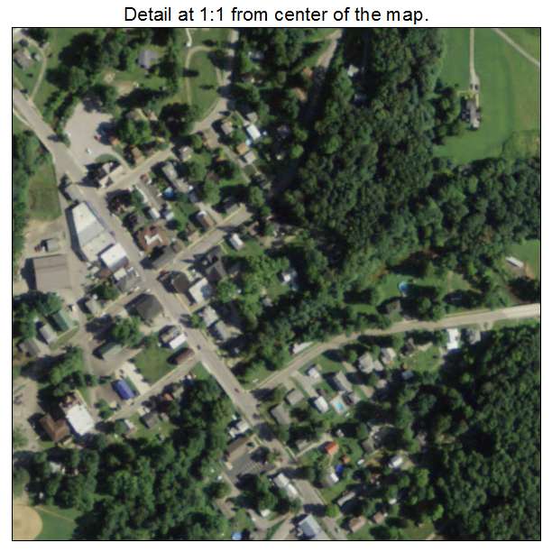 Fredericksburg, Ohio aerial imagery detail
