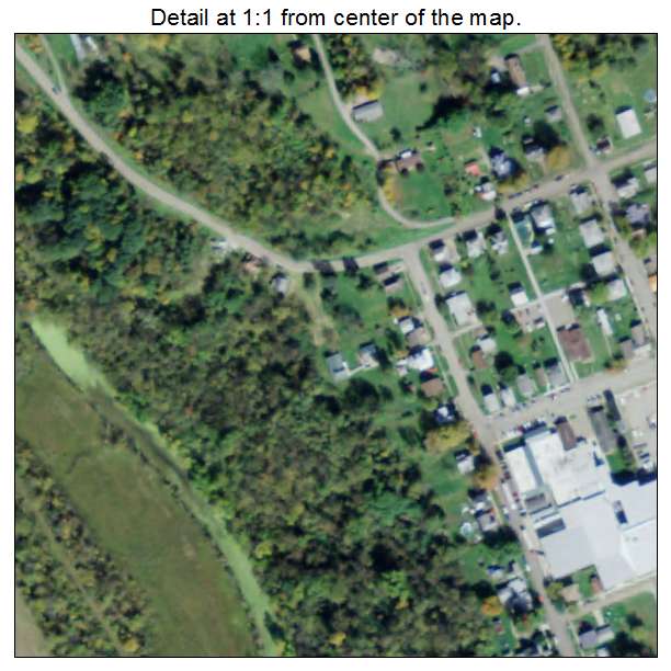 Freeport, Ohio aerial imagery detail