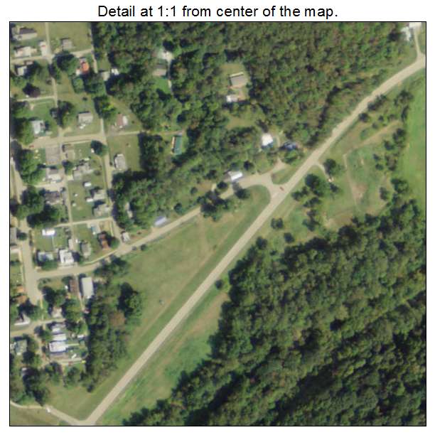 Gann, Ohio aerial imagery detail