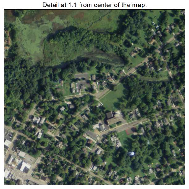 Garrettsville, Ohio aerial imagery detail