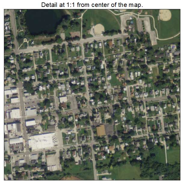 Gibsonburg, Ohio aerial imagery detail