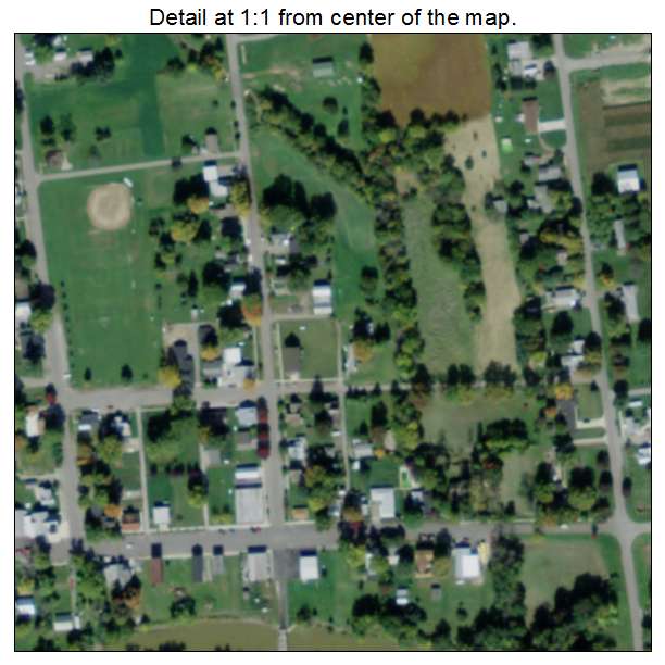 Gilboa, Ohio aerial imagery detail