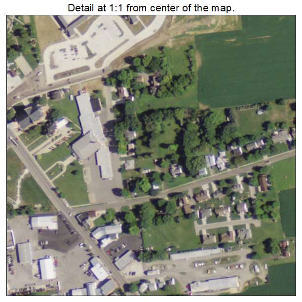 Glandorf, Ohio aerial imagery detail