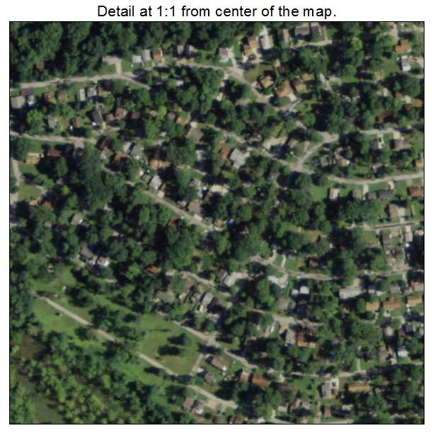 Gloria Glens Park, Ohio aerial imagery detail