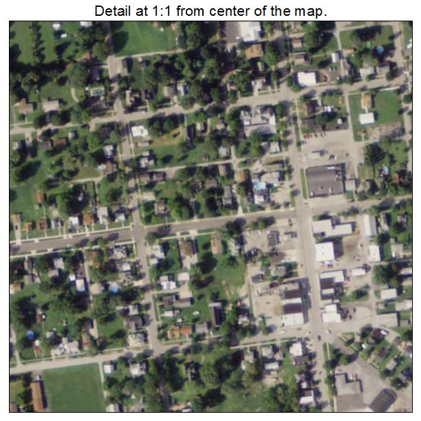 Green Springs, Ohio aerial imagery detail