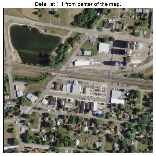 Hamler, Ohio aerial imagery detail