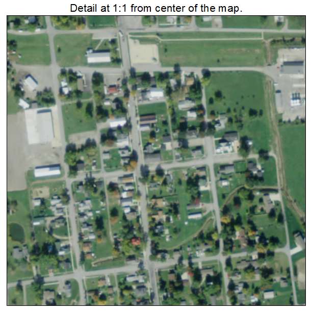 Harrod, Ohio aerial imagery detail