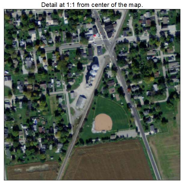 Haskins, Ohio aerial imagery detail