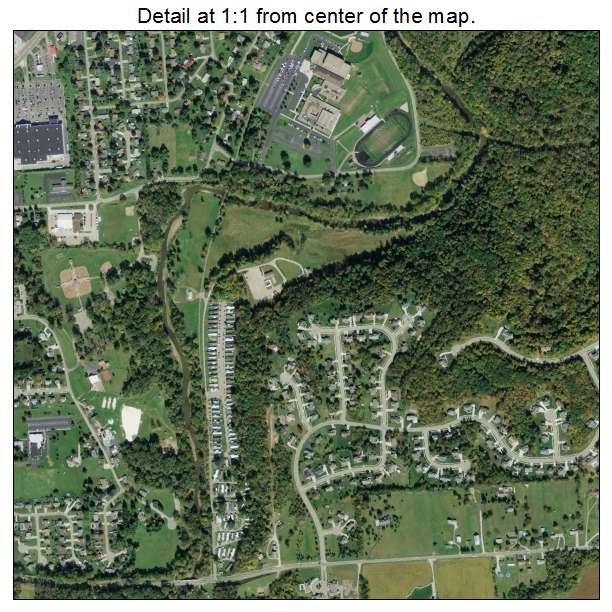 Heath, Ohio aerial imagery detail