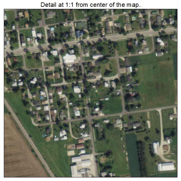 Helena, Ohio aerial imagery detail