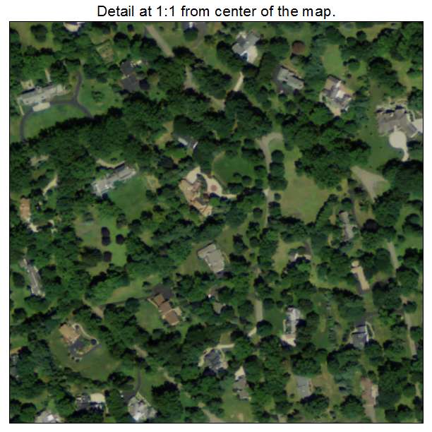 Hills and Dales, Ohio aerial imagery detail