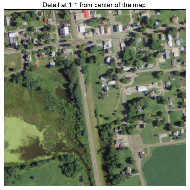 Aerial Photography Map of Holmesville, OH Ohio