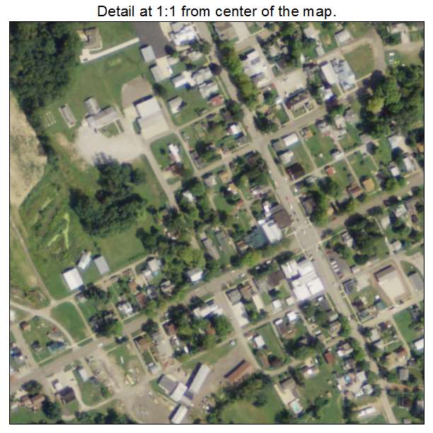 Jeromesville, Ohio aerial imagery detail