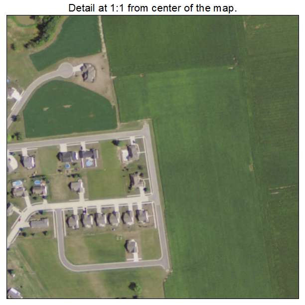 Kalida, Ohio aerial imagery detail