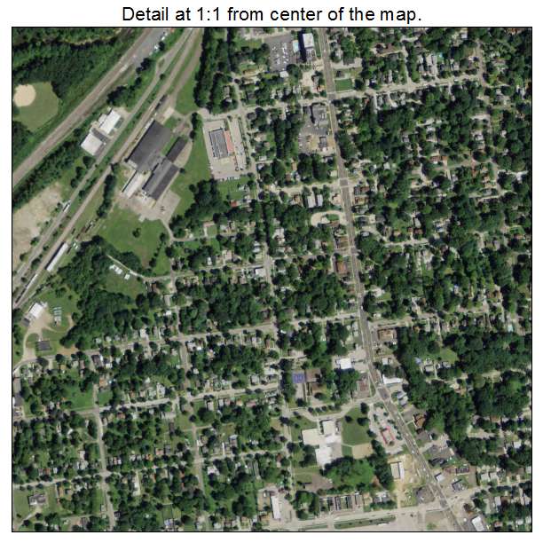 Kent, Ohio aerial imagery detail