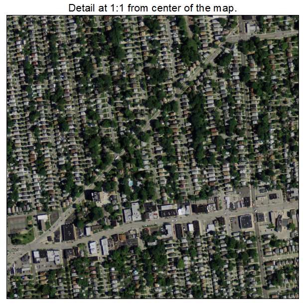 Lakewood, Ohio aerial imagery detail