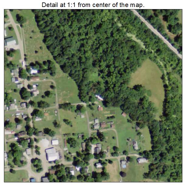 Leesville, Ohio aerial imagery detail