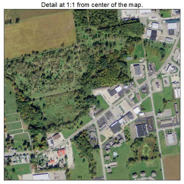 Lexington, Ohio aerial imagery detail