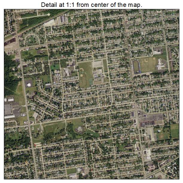 Lorain, Ohio aerial imagery detail