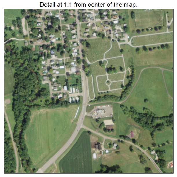 Loudonville, Ohio aerial imagery detail