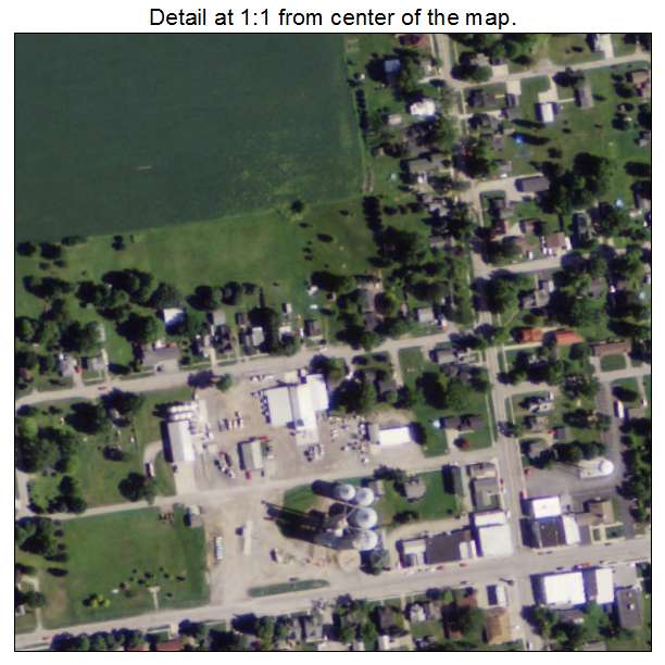 Lyons, Ohio aerial imagery detail