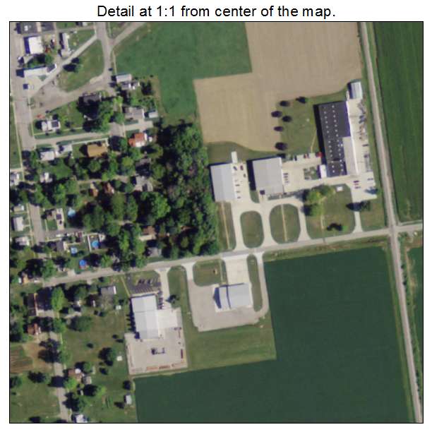 Malinta, Ohio aerial imagery detail