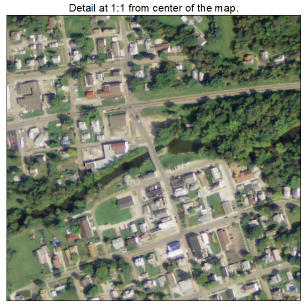 Malvern, Ohio aerial imagery detail