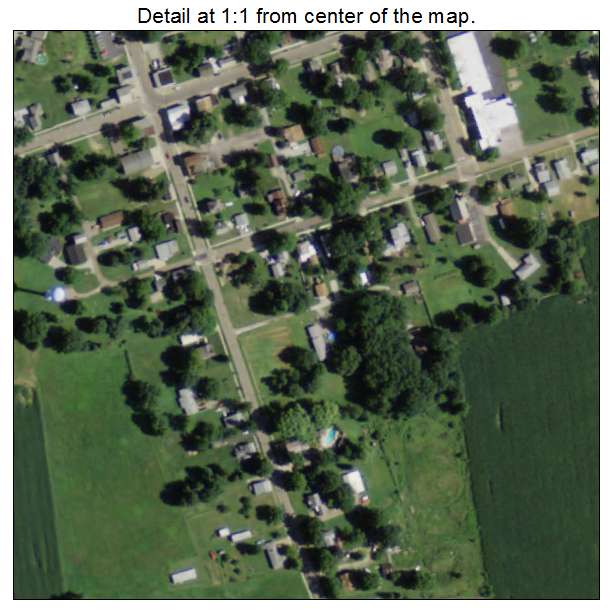 Marshallville, Ohio aerial imagery detail